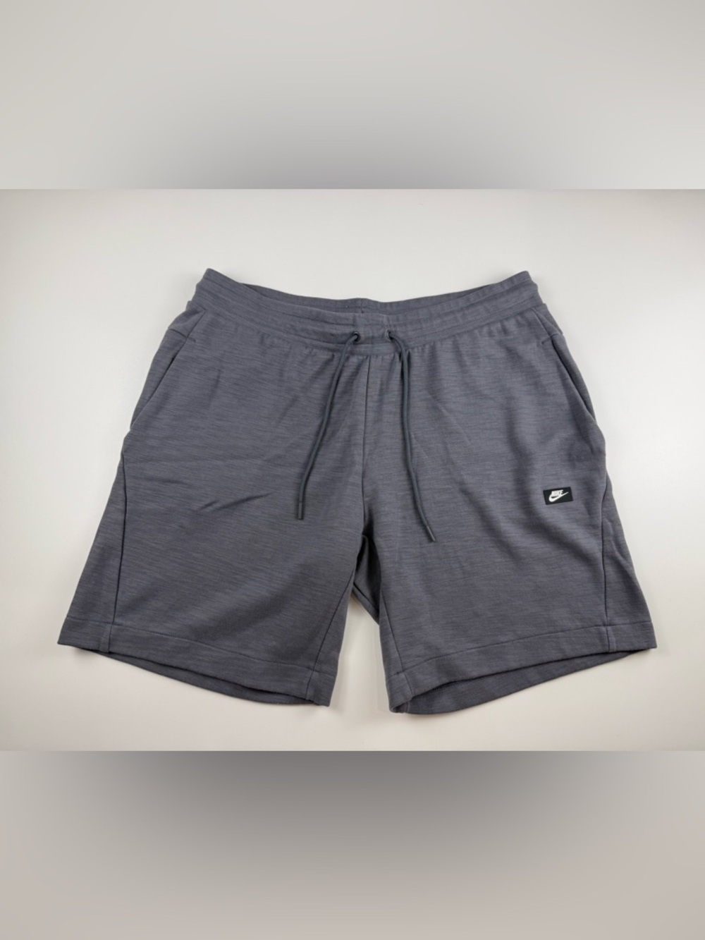 Nike Sportswear Fleece Shorts Mens 2XL Optic Gray 928509-021 Zip Pocket Athletic